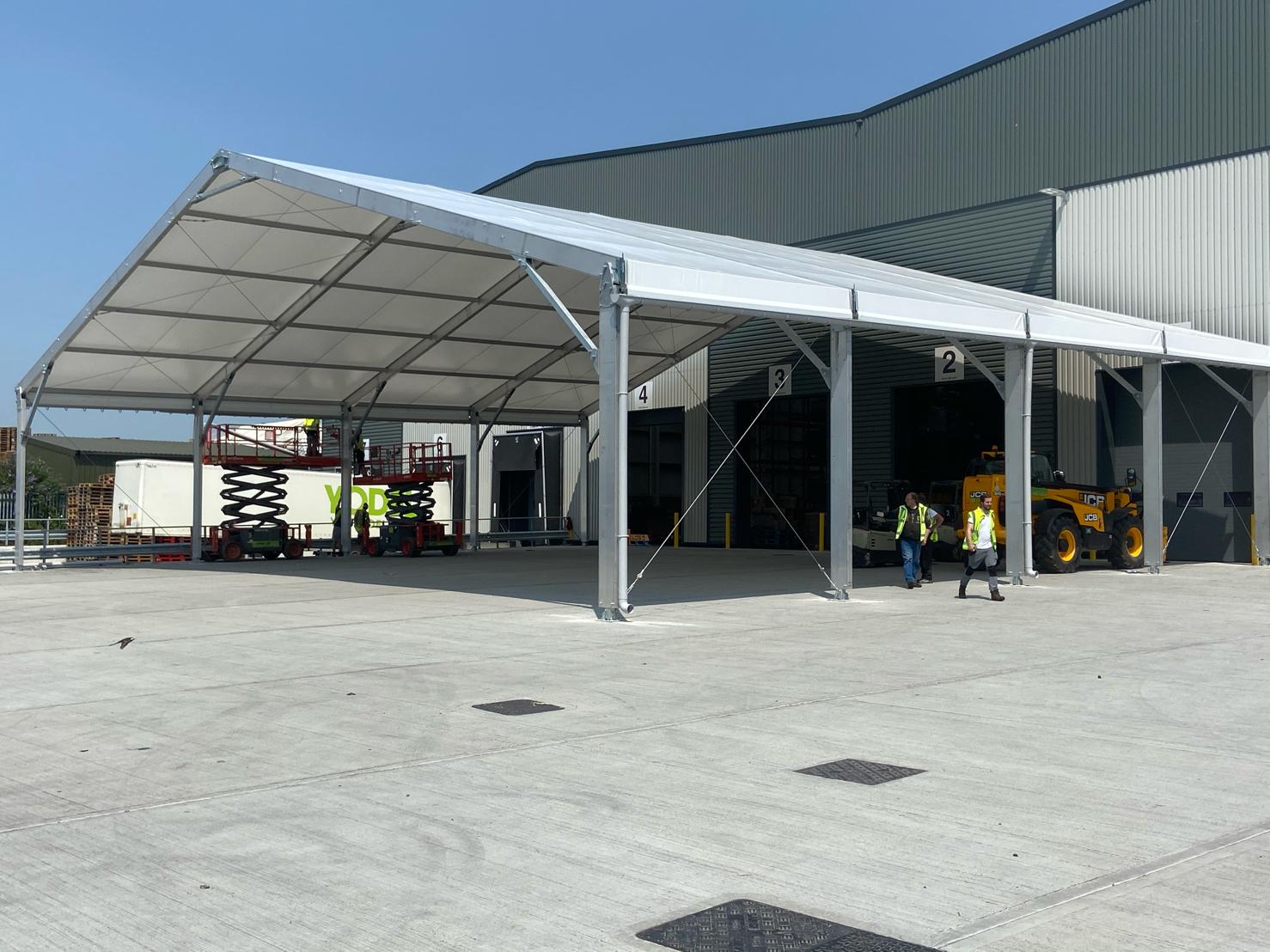 Lauralu temporary building structures and industrial canopies