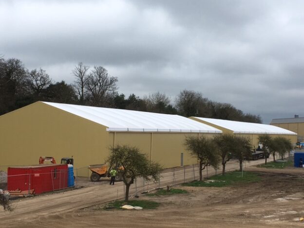 Yellow Lauralu industrial buildings