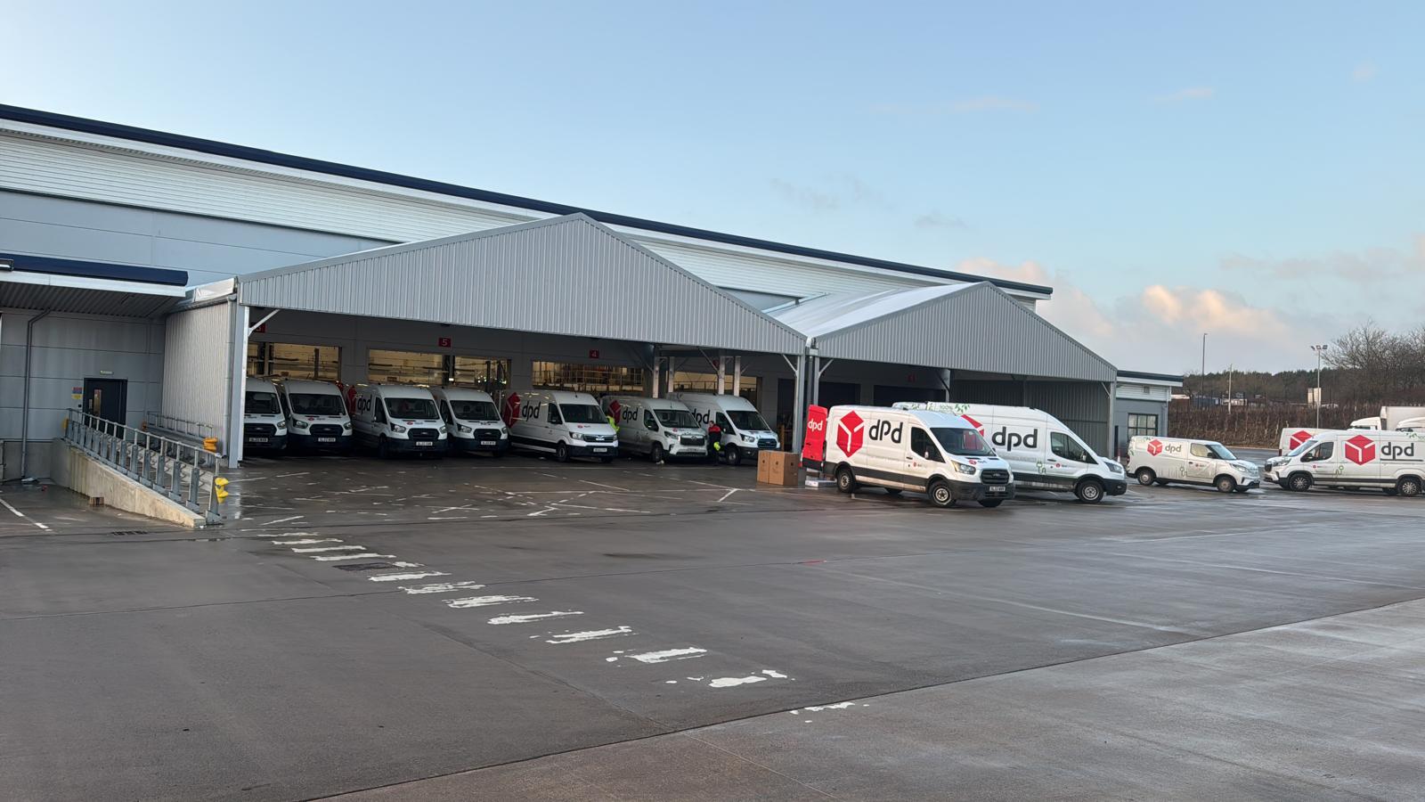 Loading & Unloading Canopies for DPD Newcastle